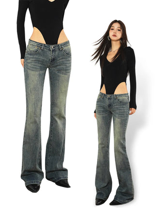 mop flared jeans