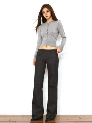 low waist flare jeans