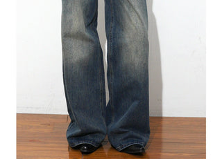 worn wide jeans