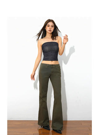 low waist casual pants