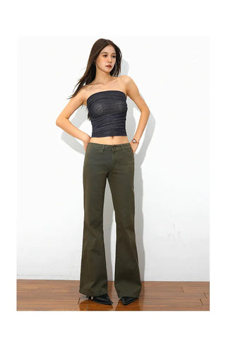 low waist casual pants