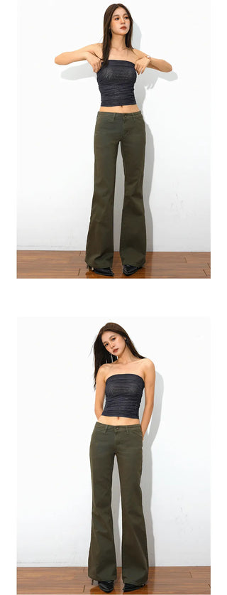 low waist casual pants