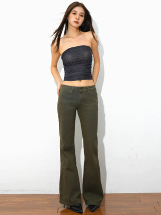low waist casual pants