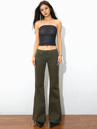 low waist casual pants