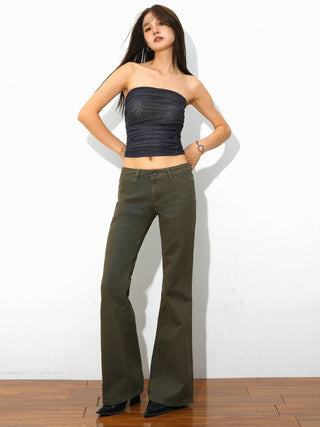 low waist casual pants