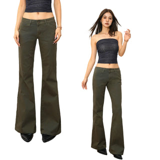 low waist casual pants