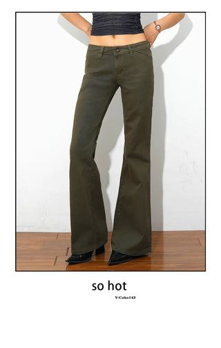 low waist casual pants