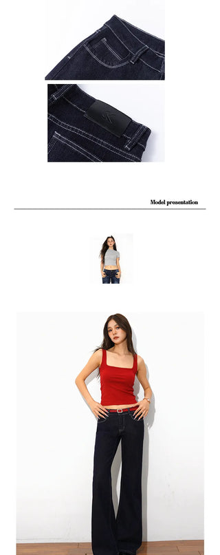 wide leg flared jeans