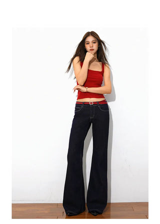 wide leg flared jeans