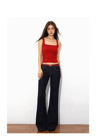 wide leg flared jeans