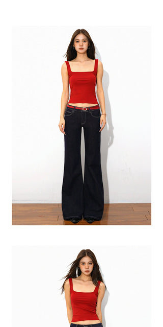 wide leg flared jeans