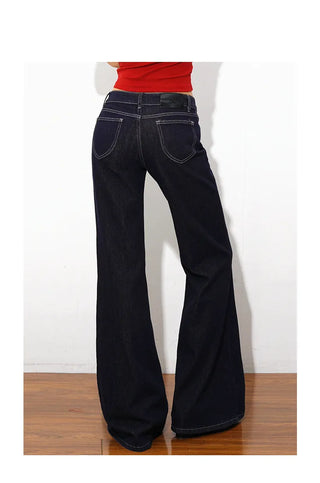 wide leg flared jeans