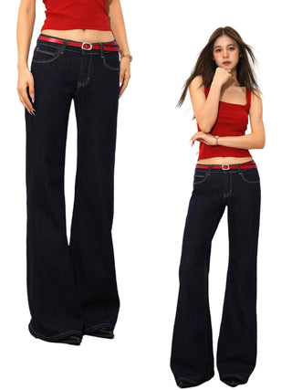 wide leg flared jeans