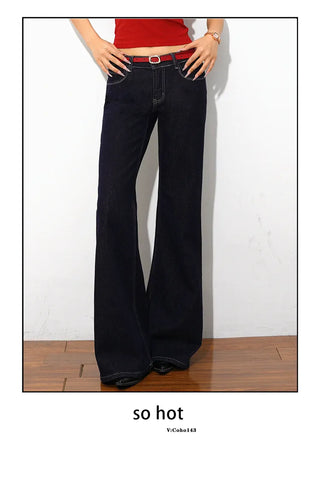 wide leg flared jeans