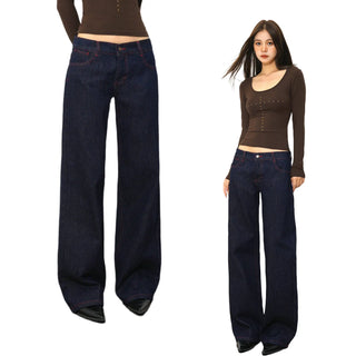 low waist wide jeans