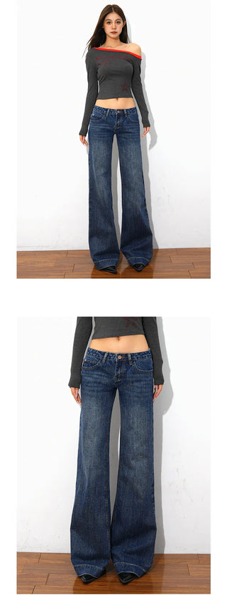 distressed bootcut jeans