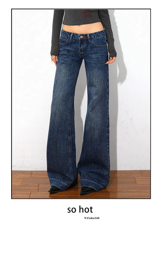 distressed bootcut jeans