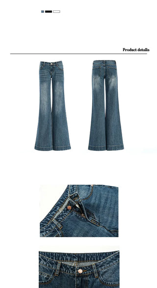 distressed bootcut jeans
