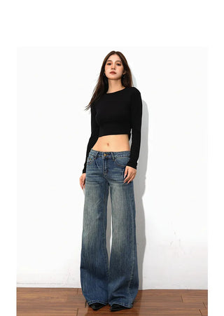 low waist straight jeans