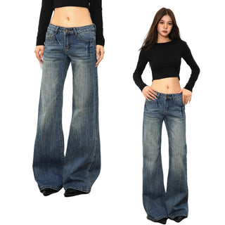 low waist straight jeans