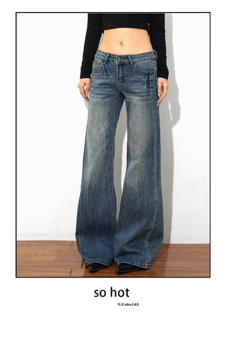 low waist straight jeans