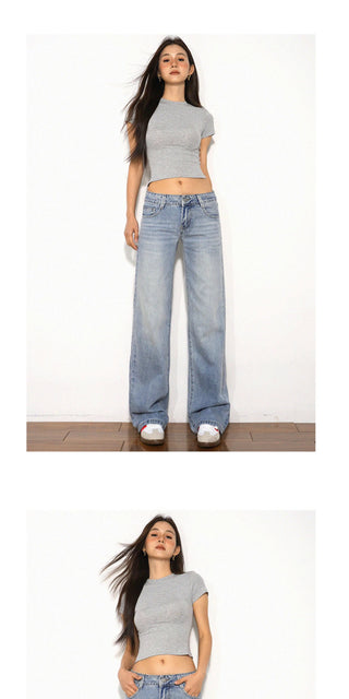 light straight jeans