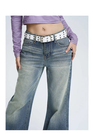 non-stick flare jeans