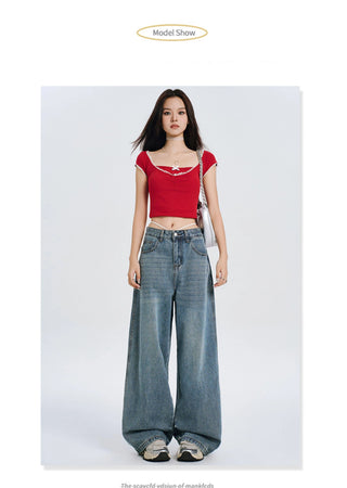 high waist jeans