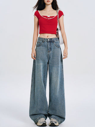 high waist jeans