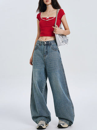 high waist jeans