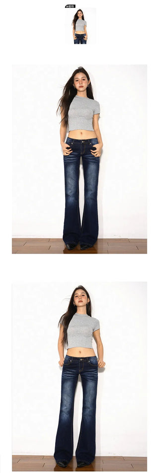 stretch flared jeans