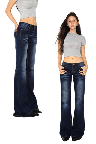 stretch flared jeans