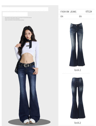 Low-Rise Flares Jeans