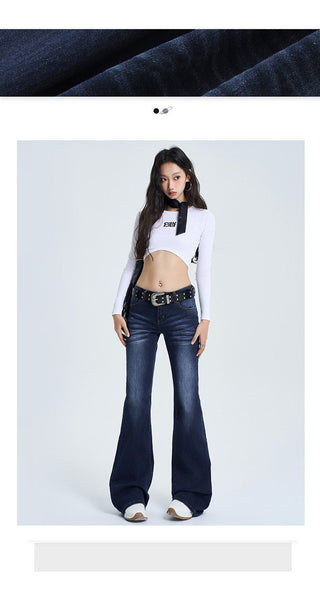 Low-Rise Flares Jeans
