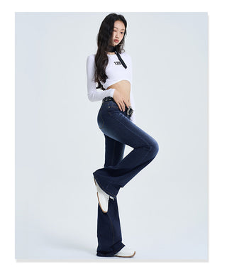 Low-Rise Flares Jeans