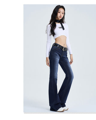 Low-Rise Flares Jeans