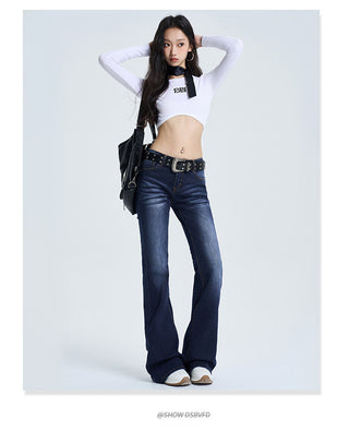 Low-Rise Flares Jeans
