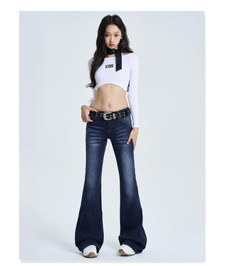 Low-Rise Flares Jeans
