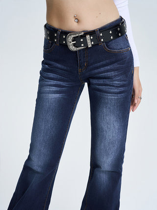Low-Rise Flares Jeans