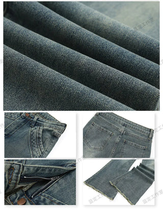 raw edge jeans