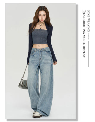 low waist wide jeans