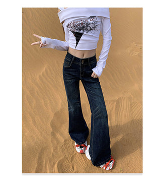 dark flare jeans