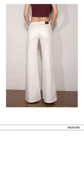 white bootcut jeans