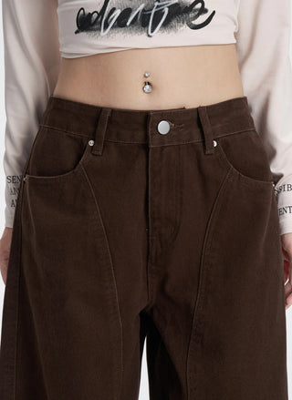 coffee straight jeans