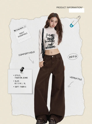 coffee straight jeans