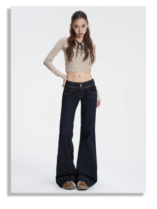 dark flare jeans