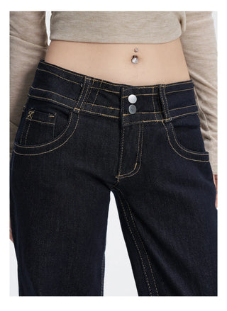 dark flare jeans