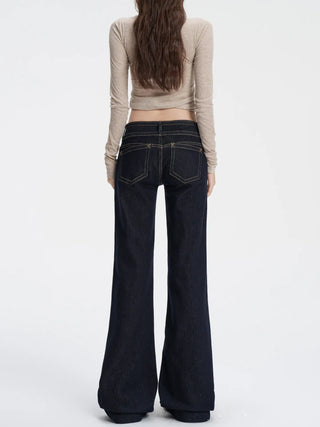 dark flare jeans