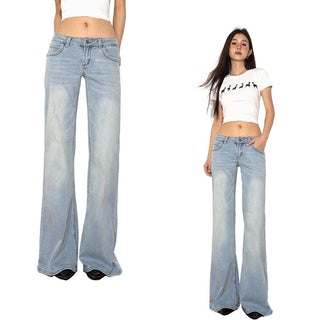 black bell-bottom jeans