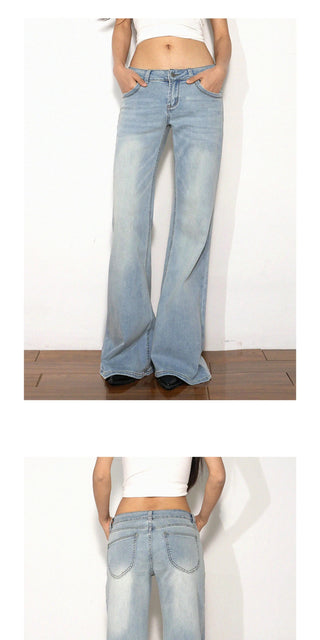 black bell-bottom jeans